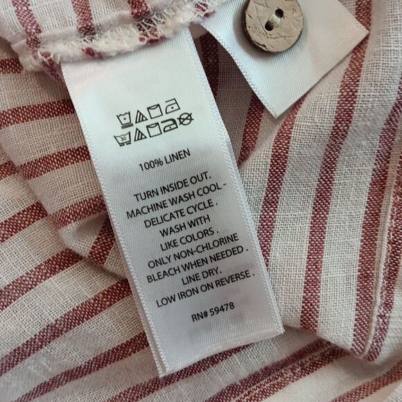 Artisan NY Linen Top. Beachy. Coastal. - Picture 8 of 9